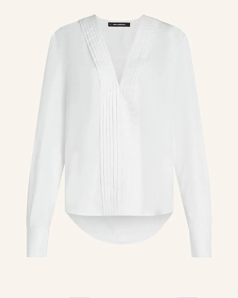 Karl Lagerfeld Bluse Kl Studio weiss Weiss