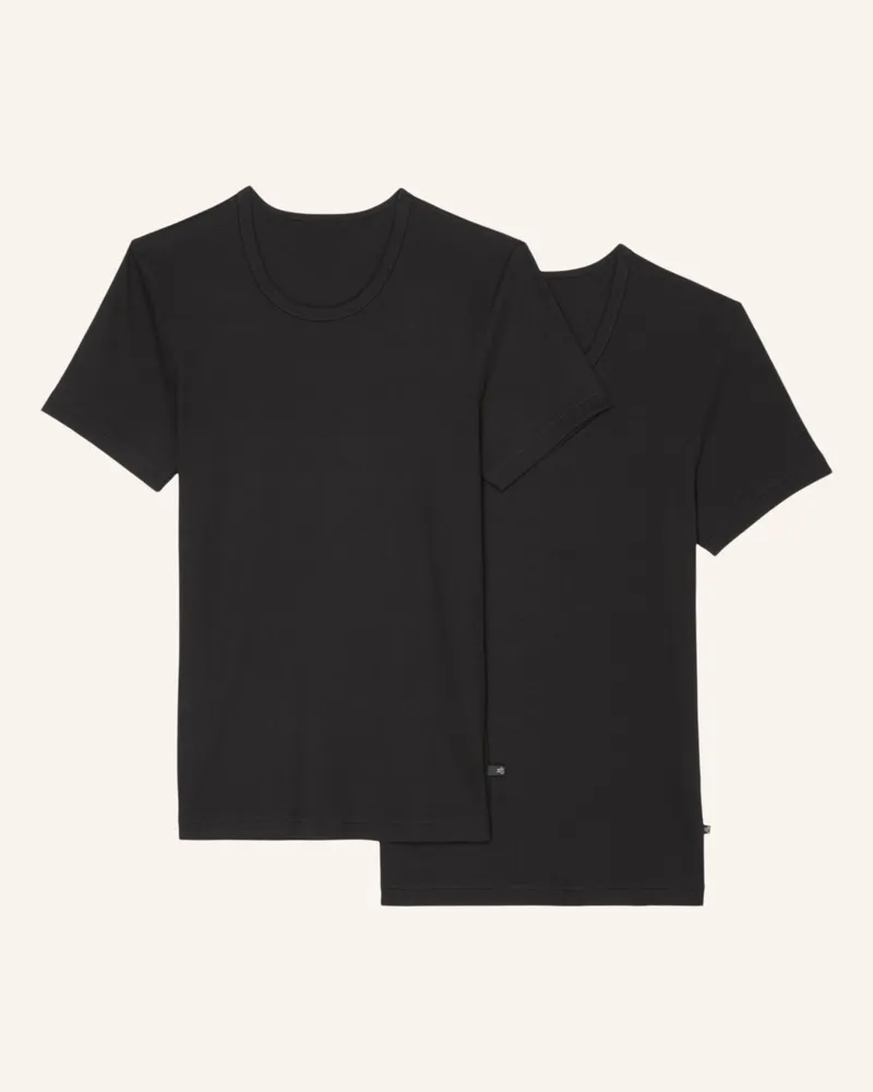 Marc O'Polo 2er-Pack Lounge-Shirts schwarz Schwarz
