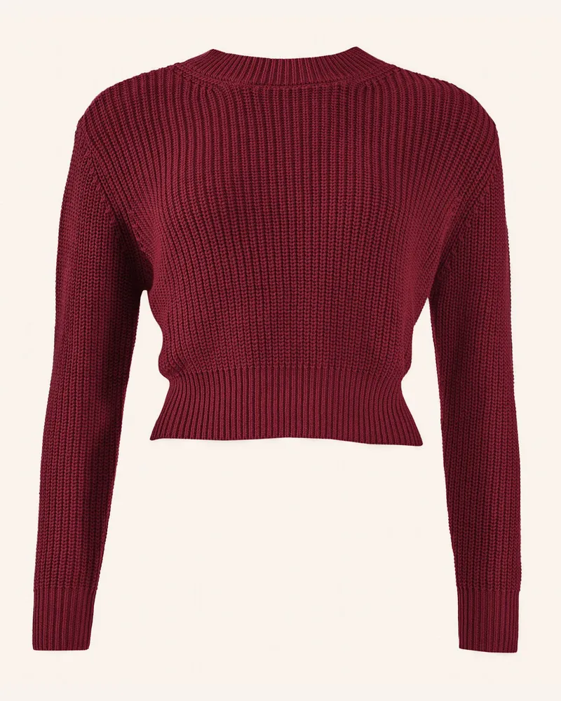 ADLYSH KURZER STRICKPULLOVER AUS BAUMWOLLE Rot