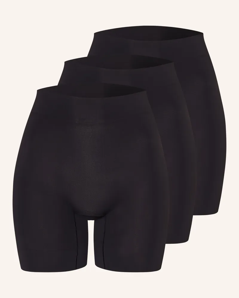 Jockey 3er-Pack Longpants Ultralight Smoothing Cooling schwarz Schwarz