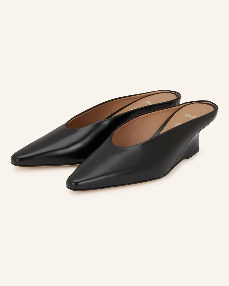 HUGO BOSS Mules CHARLIZE Schwarz