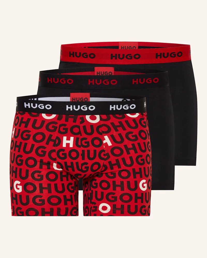 HUGO BOSS 3er-Pack Boxershorts Schwarz