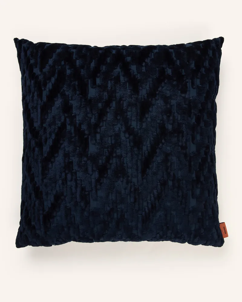 Missoni Home Dekokissen FOSSILE mit Daunenfüllung Dunkelblau