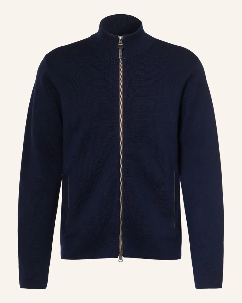 Hackett Strickjacke Milano blau Dunkelblau
