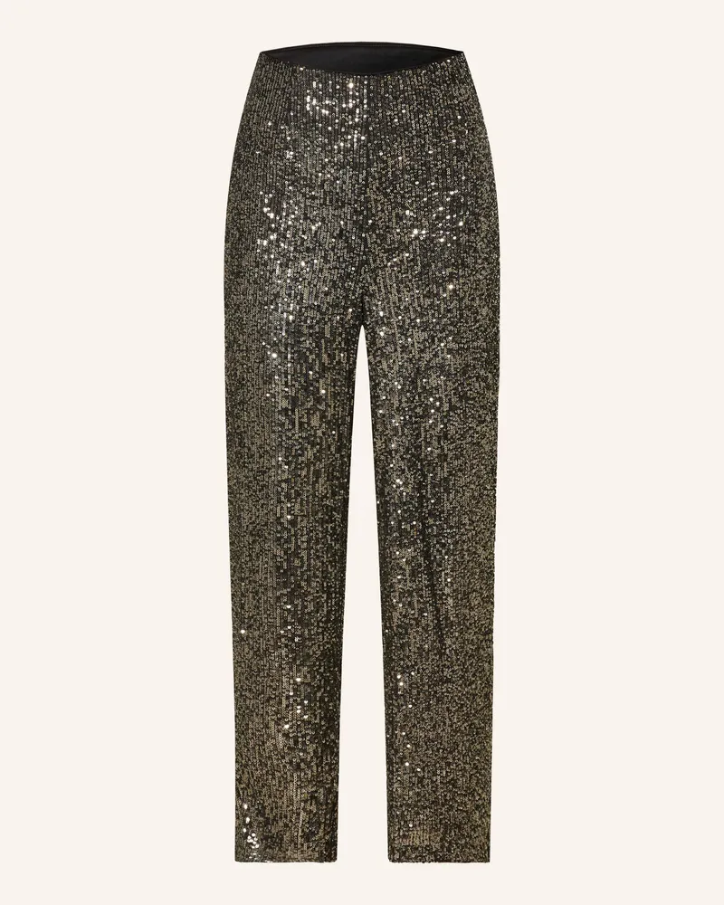Mrs & HUGS Marlenehose Mit Pailletten grau Dunkelgrau