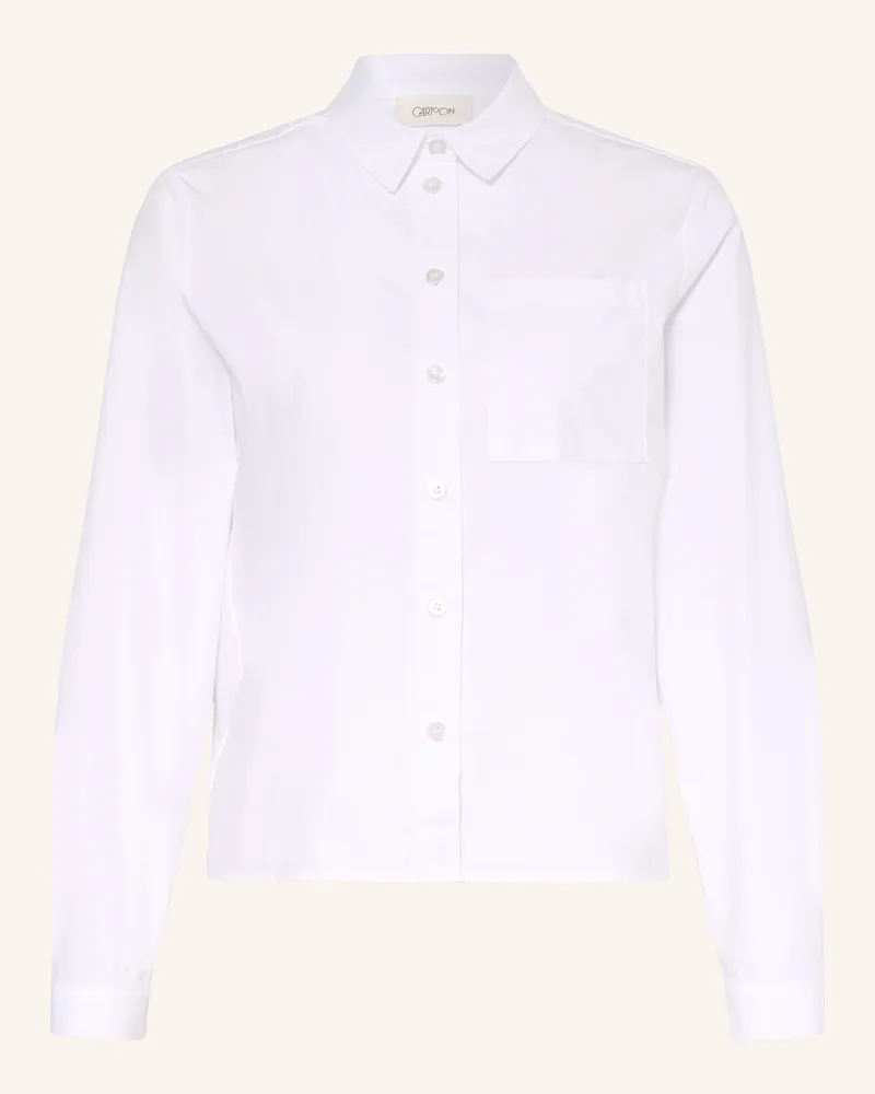 Cartoon Hemdbluse beige Weiss