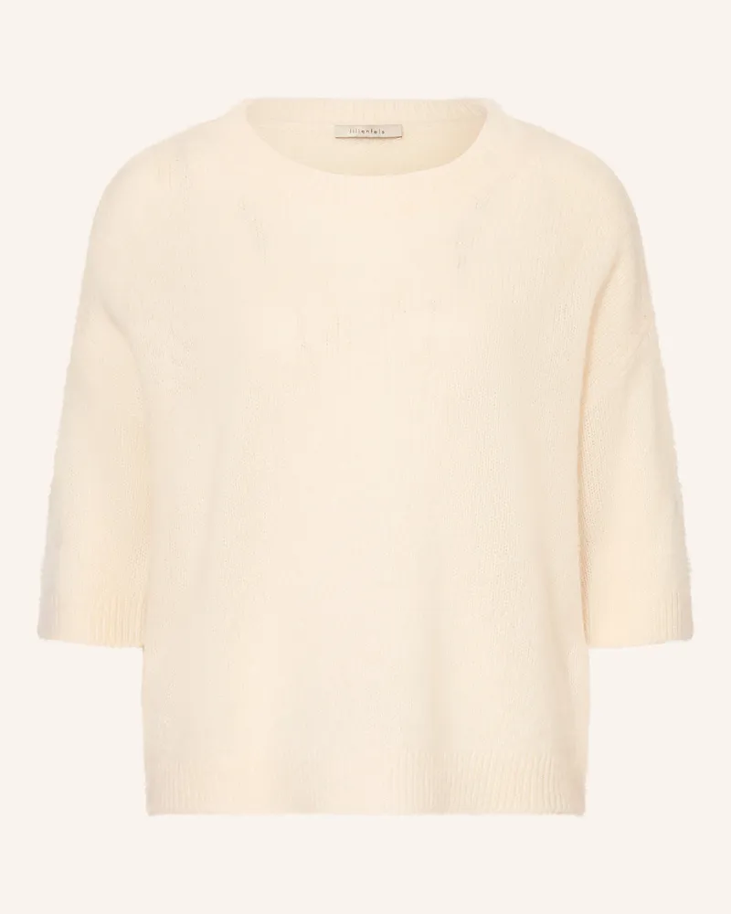 lilienfels Cashmere-Pullover mit 3/4-Arm Ecru