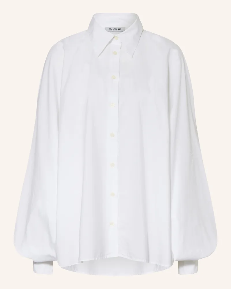 SoSUE Oversized-Hemdbluse ANTONIA Weiss