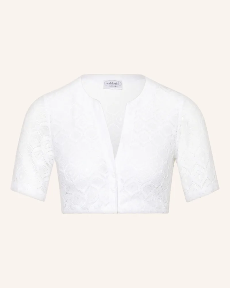 WALDORFF Dirndlbluse Aus Spitze weiss Weiss