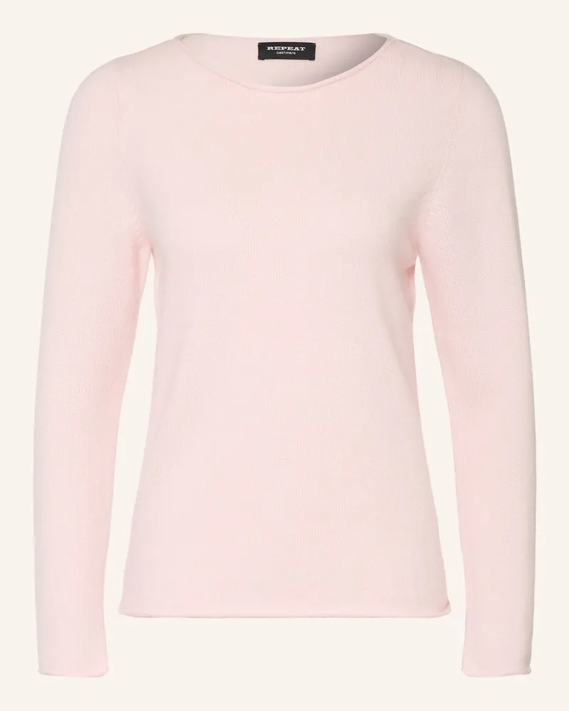 Repeat Rollkragenpullover Aus Cashmere rosa Hellrosa