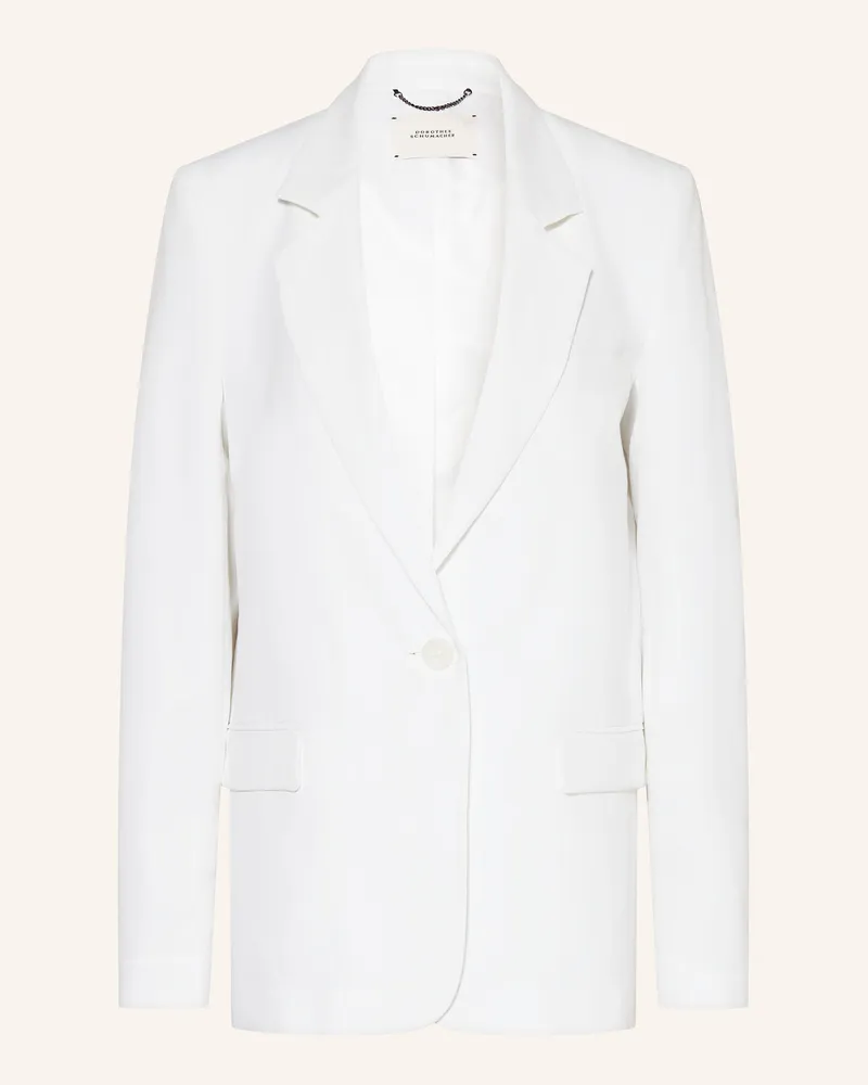 Dorothee Schumacher Blazer Summer Cruise Mit Leinen weiss Weiss