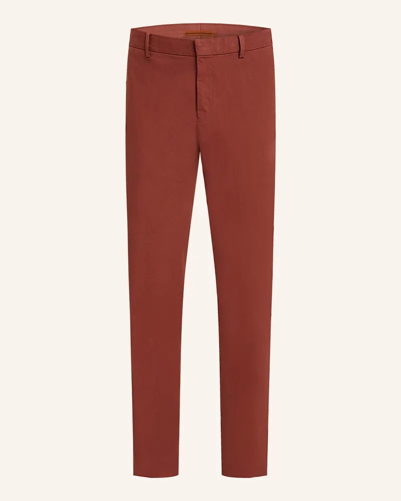 Ermenegildo Zegna Chino Regular Fit Dunkelorange
