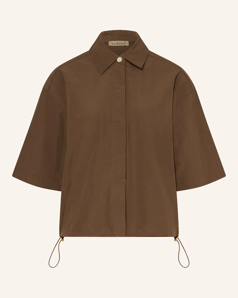 Smith & Soul Hemdbluse Dunkelbraun