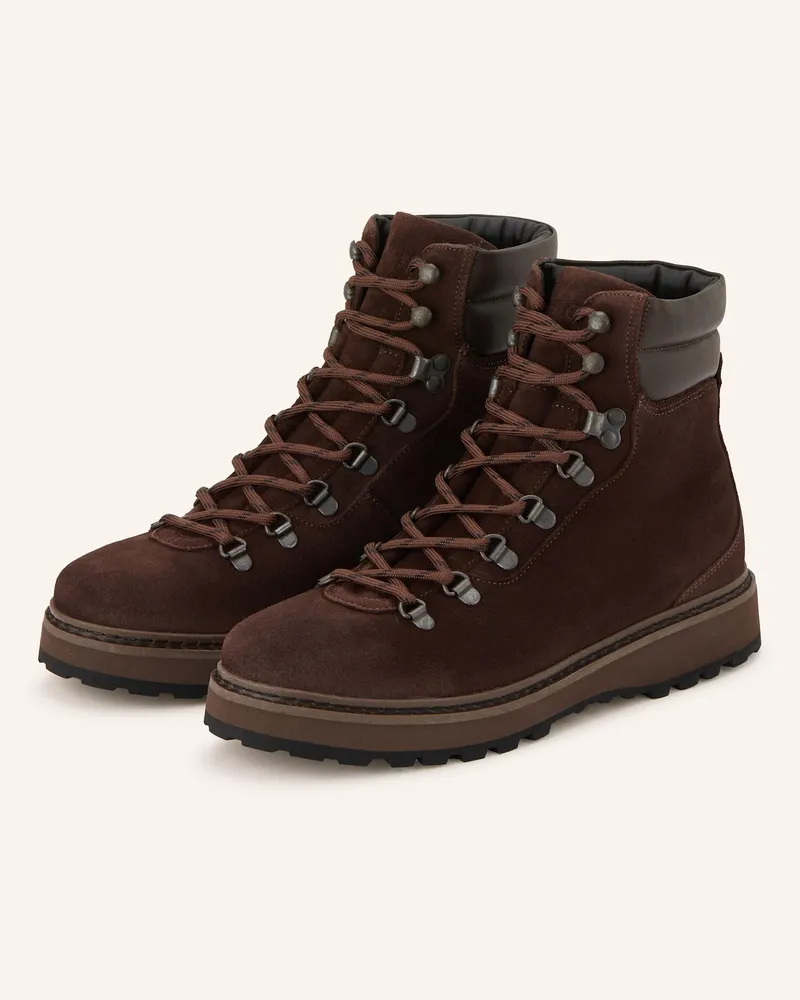 Mono Schnürboots Hiking braun Dunkelbraun
