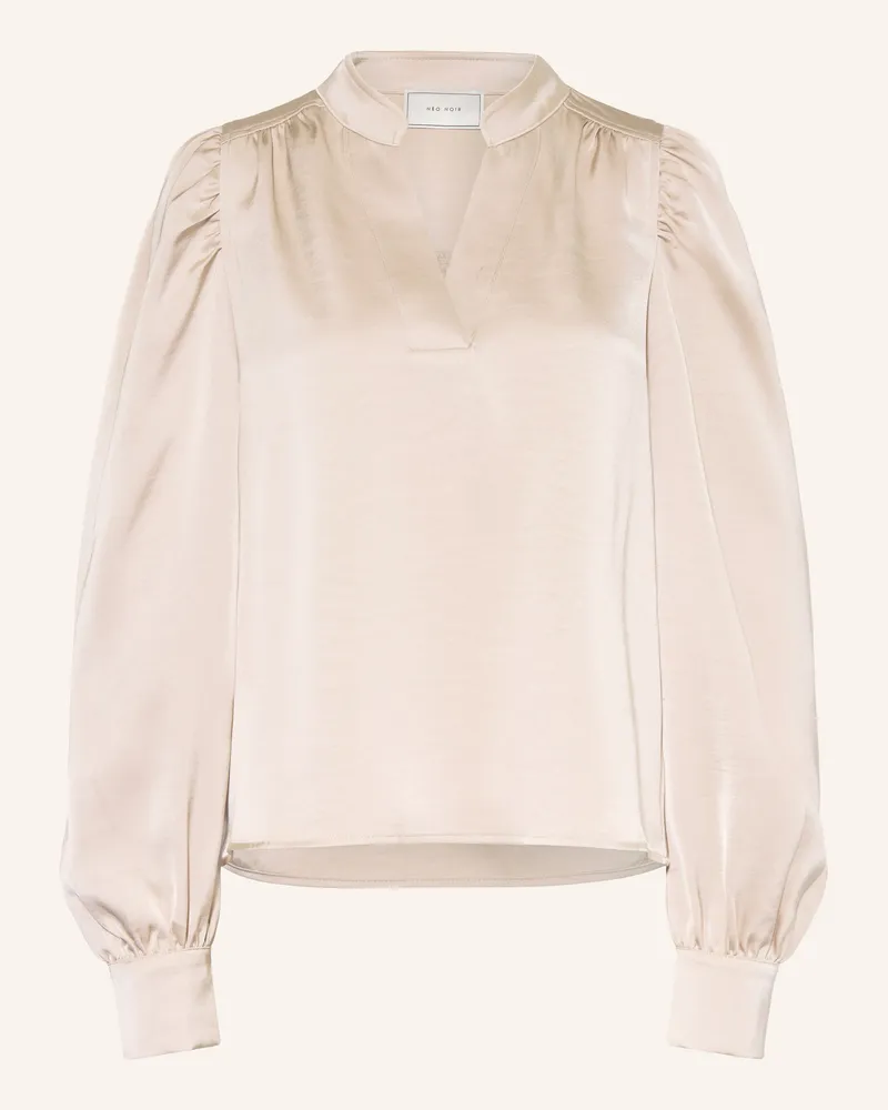 Neo Noir Blusenshirt Rosslyn Aus Satin beige Beige