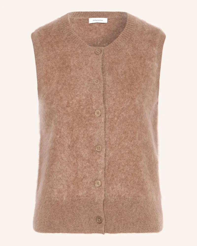Darling Harbour Strickweste Aus Cashmere braun Dark