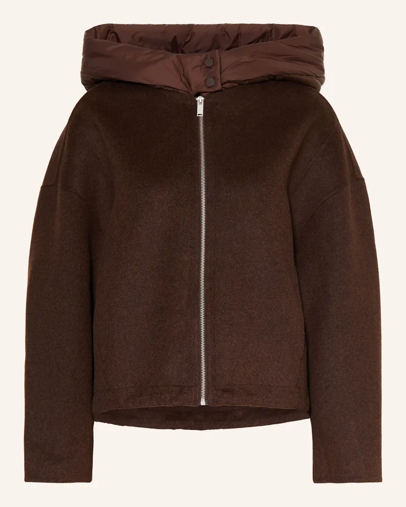 OPUS Blouson Mit Abnehmbarer Kapuze braun Dunkelbraun