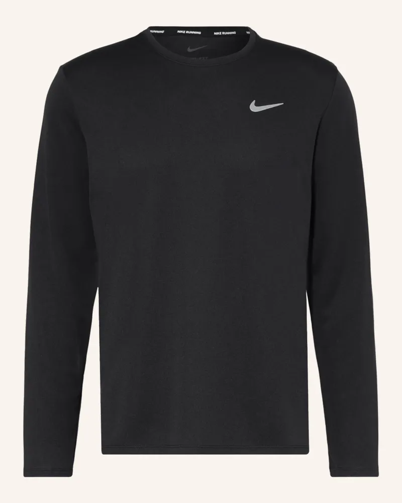 Nike Laufshirt Miler schwarz Schwarz