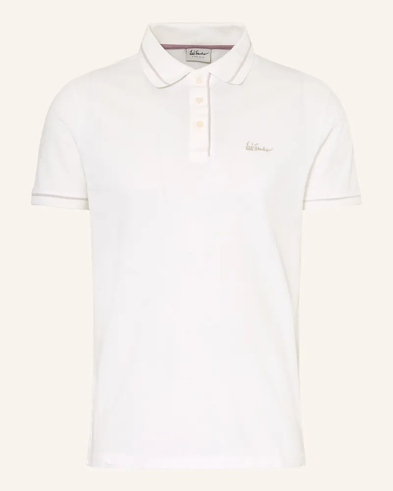 Luis Trenker Piqué-Poloshirt LUBERNETO Weiss