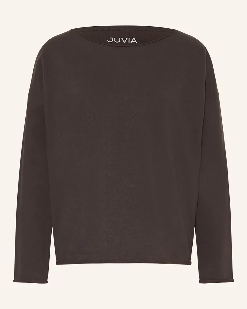 Juvia Oversized-Sweatshirt JUDI Dunkelbraun