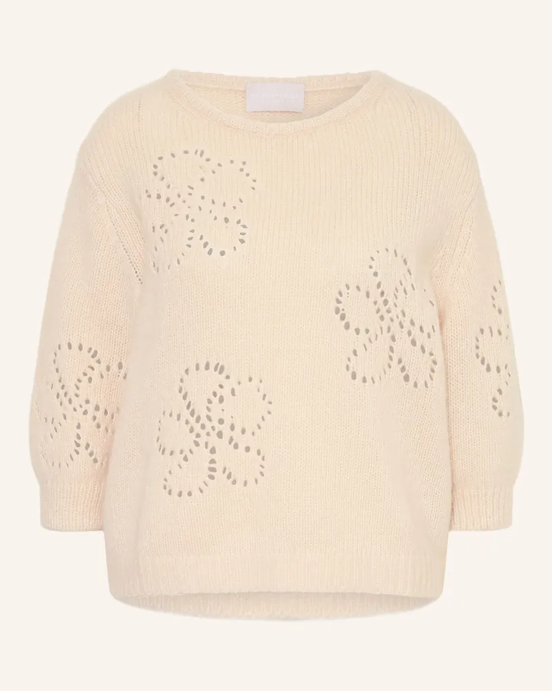 hemisphere Pullover Mit Cashmere Und 3/4-Arm beige Beige