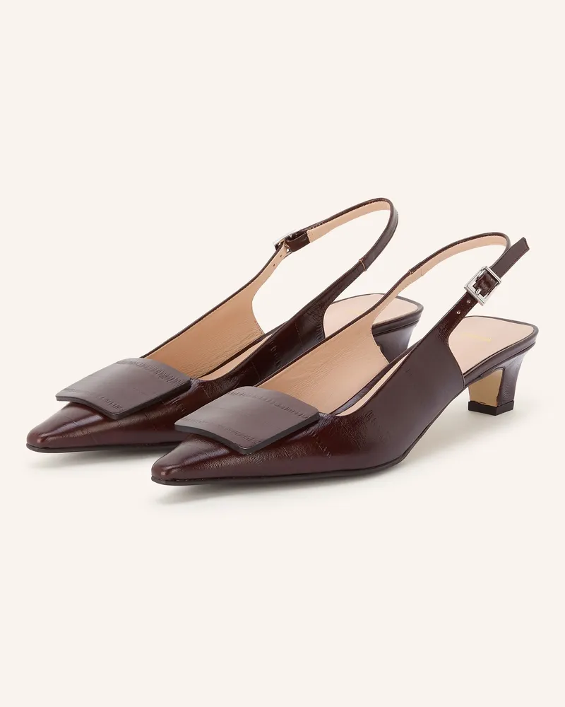 Zinda Slingpumps Candy braun Dunkelbraun