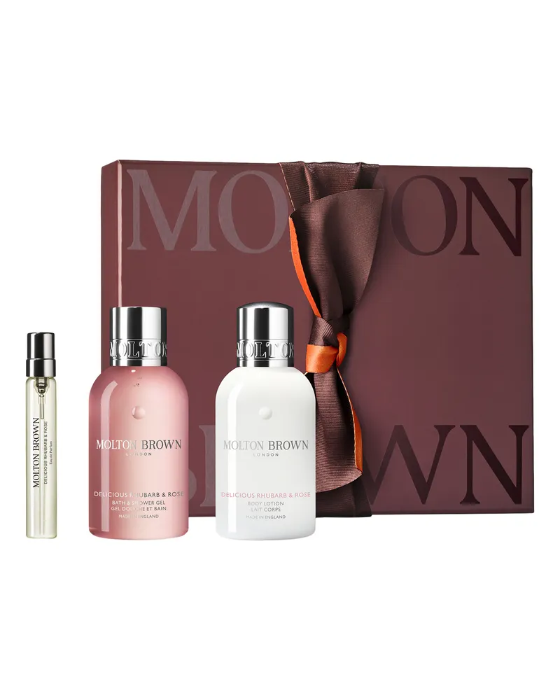 Molton Brown Delicious Rhubarb & Rose Scent Layering-Set Pflege-Set 