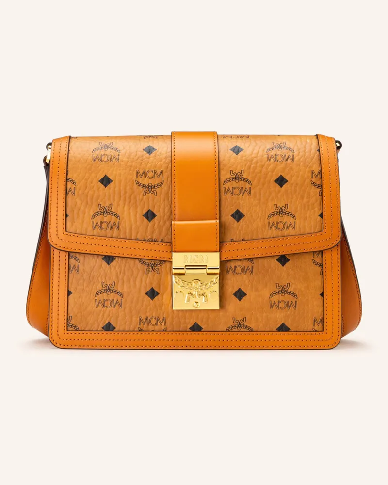 MCM Umhängetasche Tracy braun Cognac