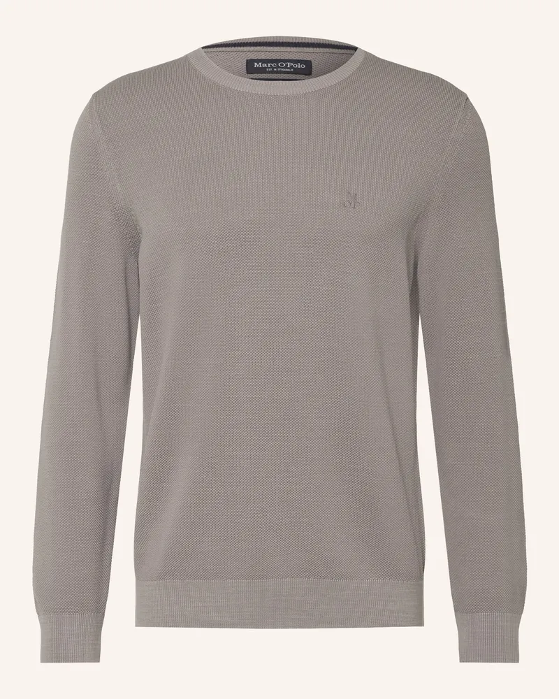 Marc O'Polo Piqué-Pullover grau Grau