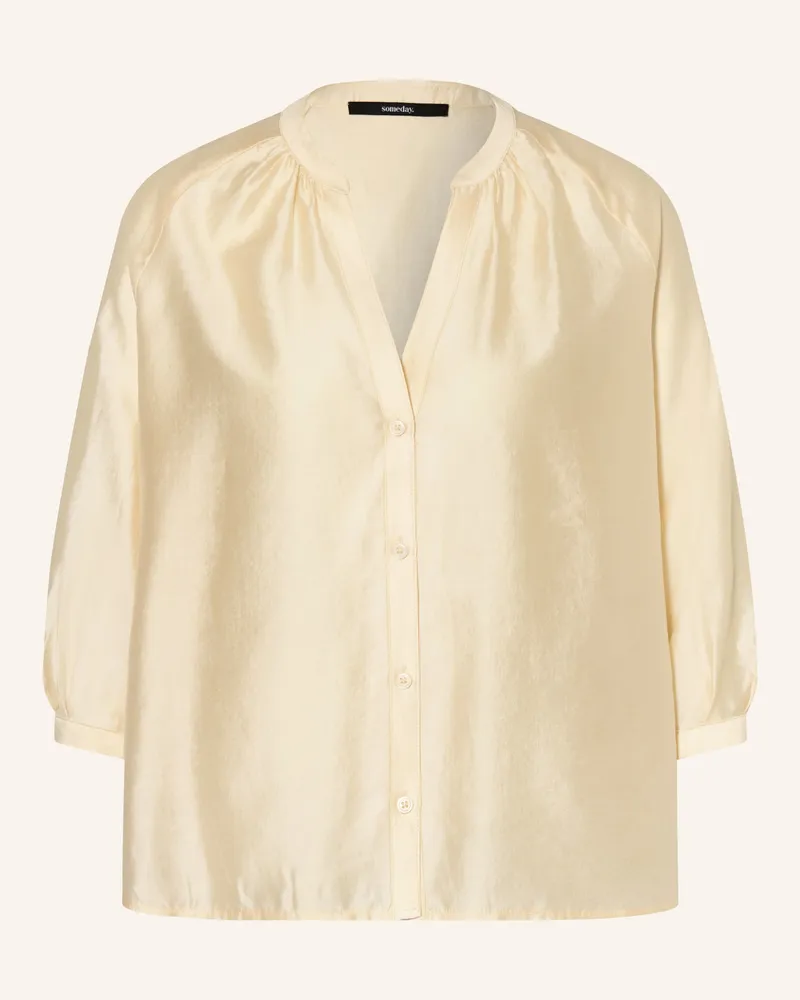 someday. Bluse Zamida Mit 3/4-Arm gelb Hellgelb