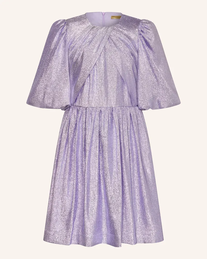 Stella McCartney Kids Kleid mit Glitzergarn Helllila
