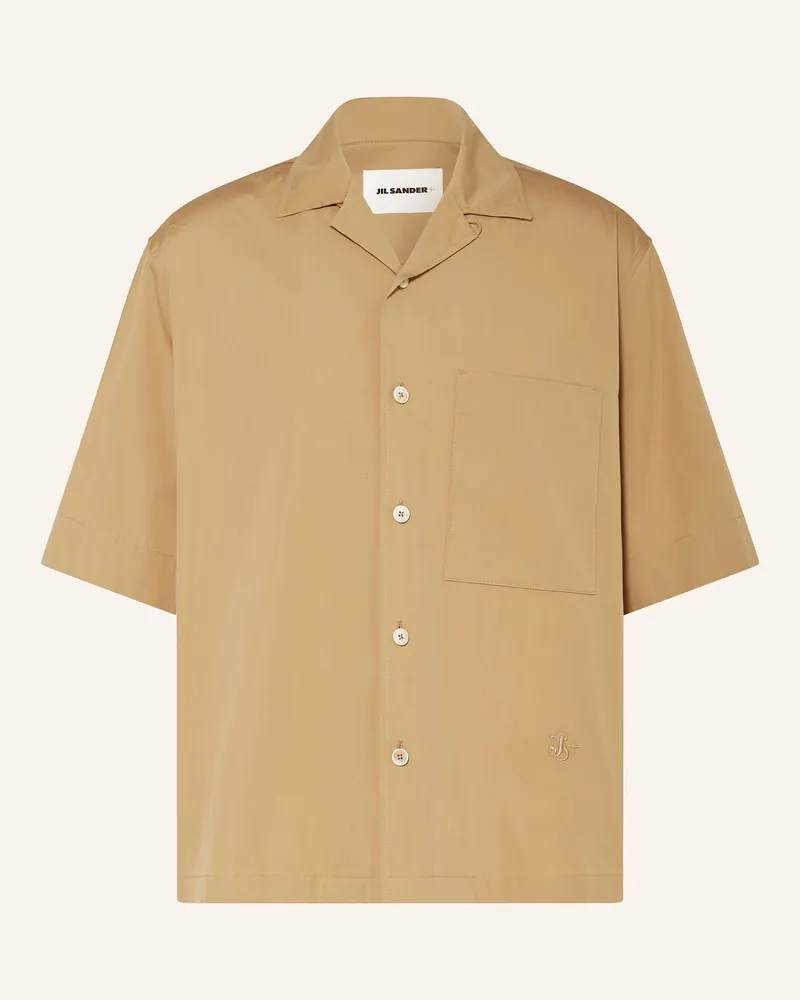 Jil Sander Resorthemd Comfort Fit beige Camel