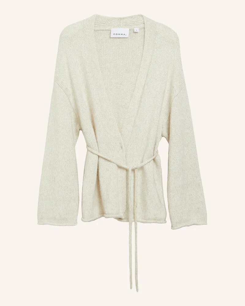 COMMA Strickjacke beige Creme