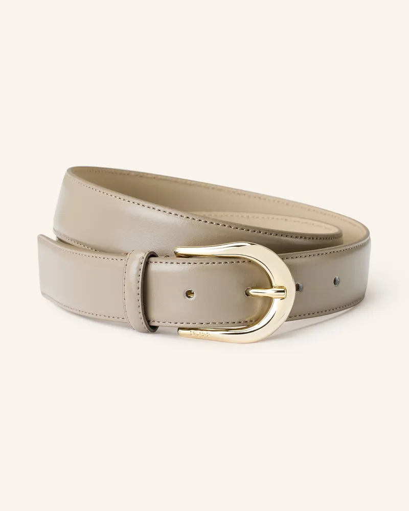 HUGO BOSS Ledergürtel CAROL Beige