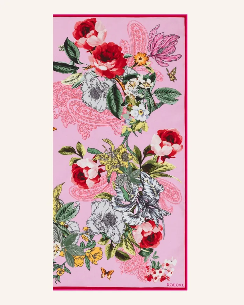 Roeckl Tücher Paisley & Flowers rosa Rosa