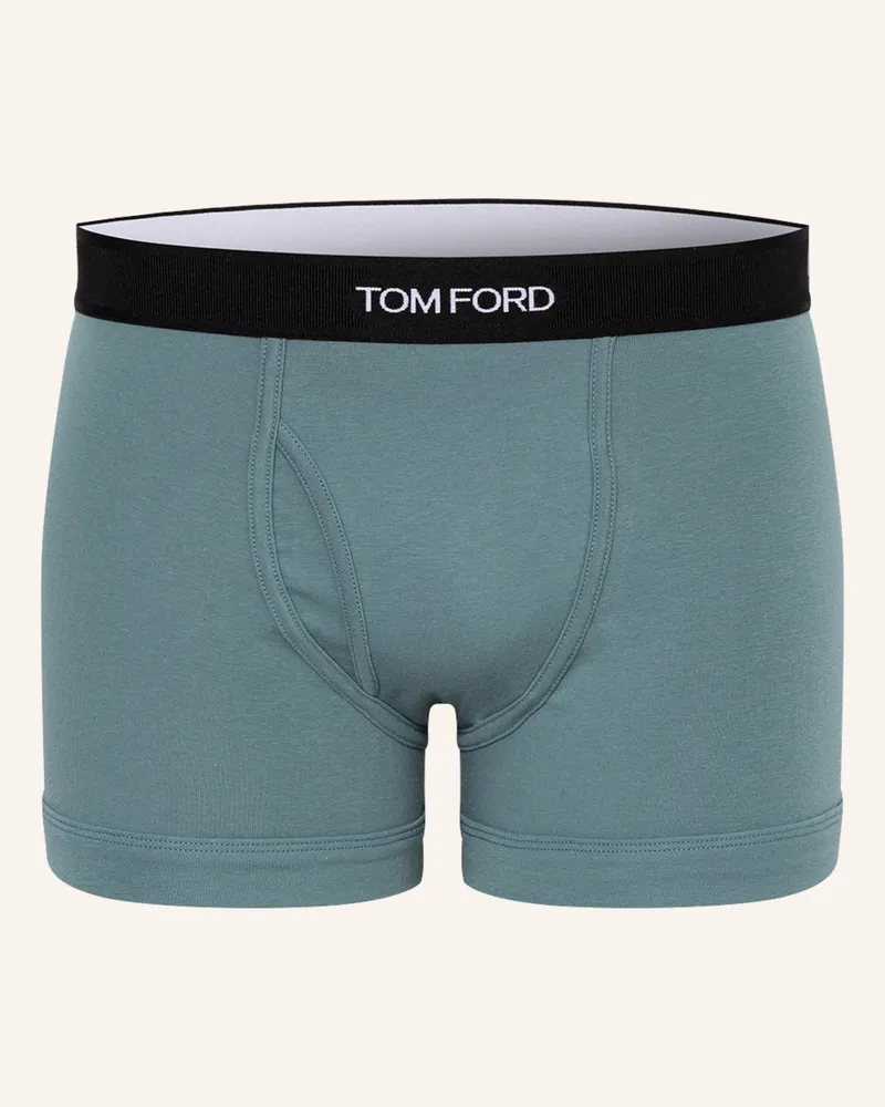 Tom Ford Boxershorts gruen Blaugrau