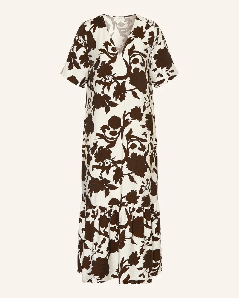 Cartoon Kleid braun Weiss