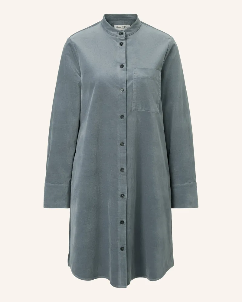 Marc O'Polo Samtkleid Blau