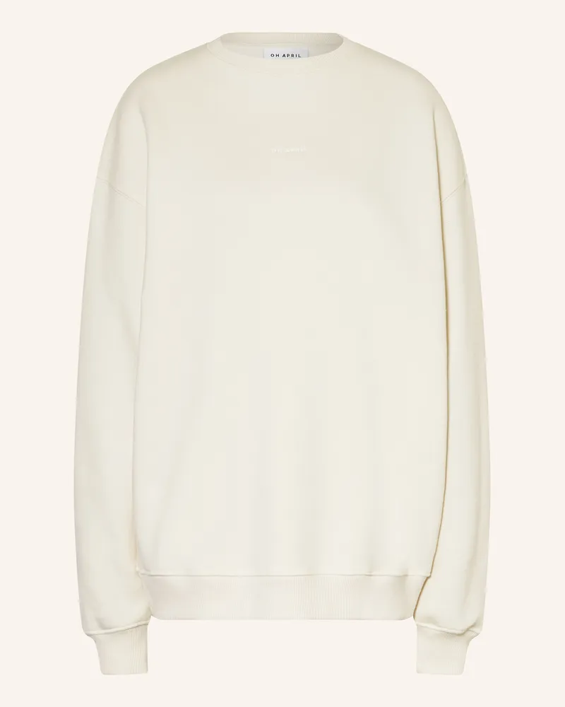 OH APRIL Oversized-Sweatshirt Creme