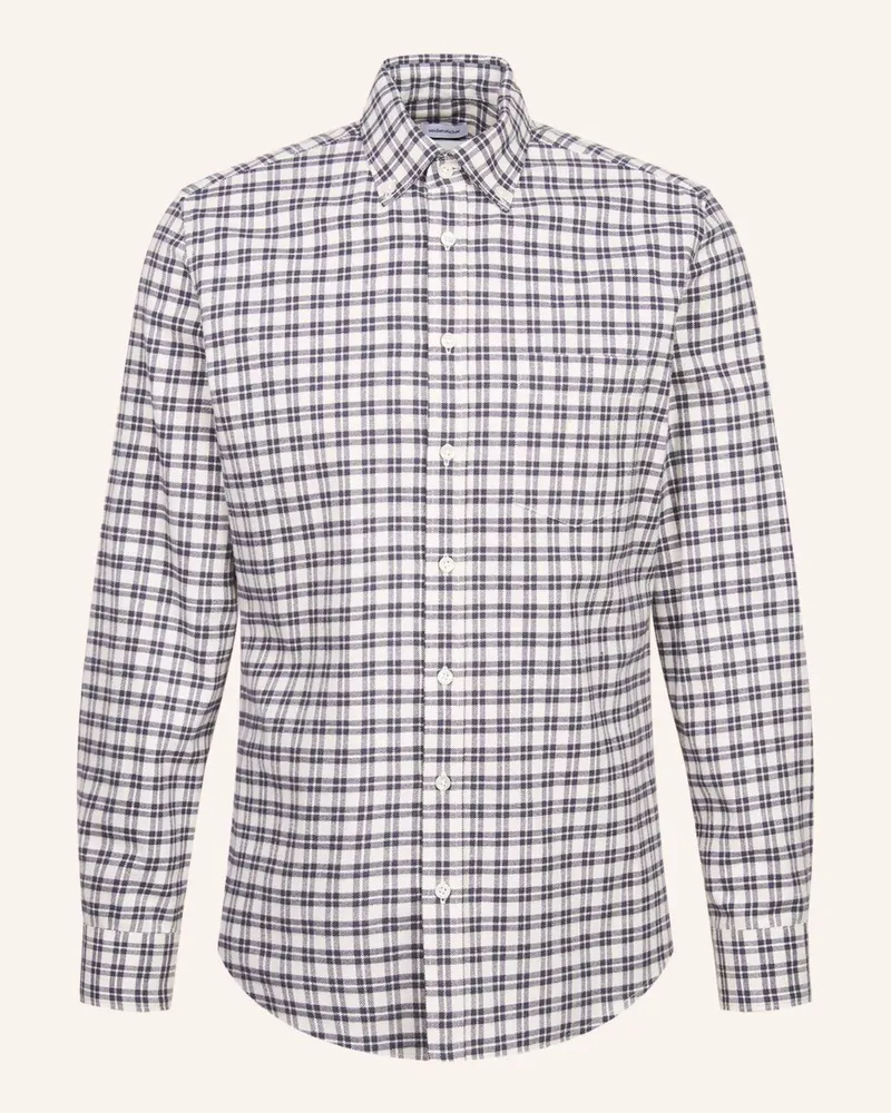 Seidensticker Flanellhemd Slim Fit Grau