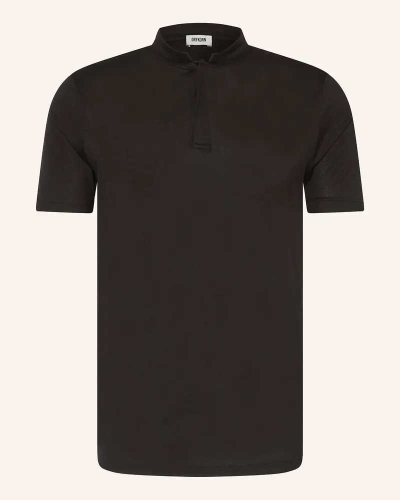 Drykorn Jersey-Poloshirt LOUIS Schwarz