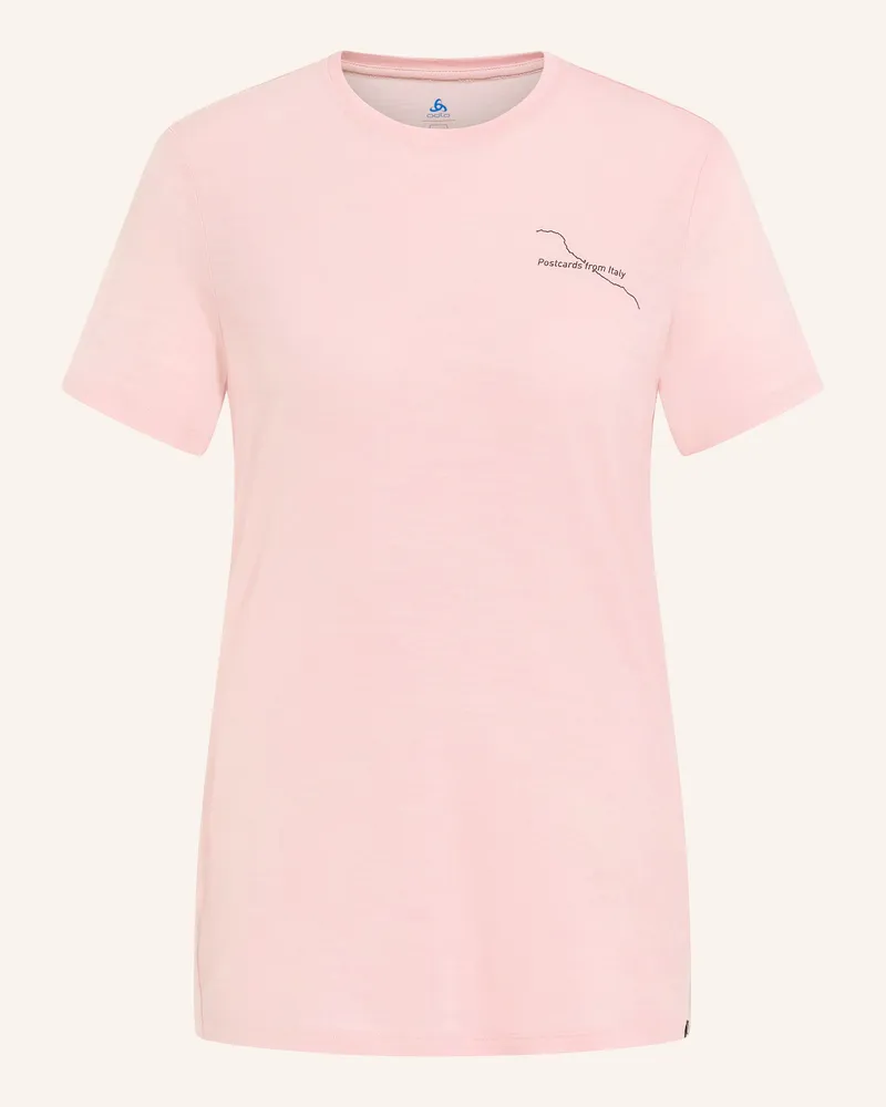 Odlo T-Shirt Postcards Aus Merinowolle pink Rosa