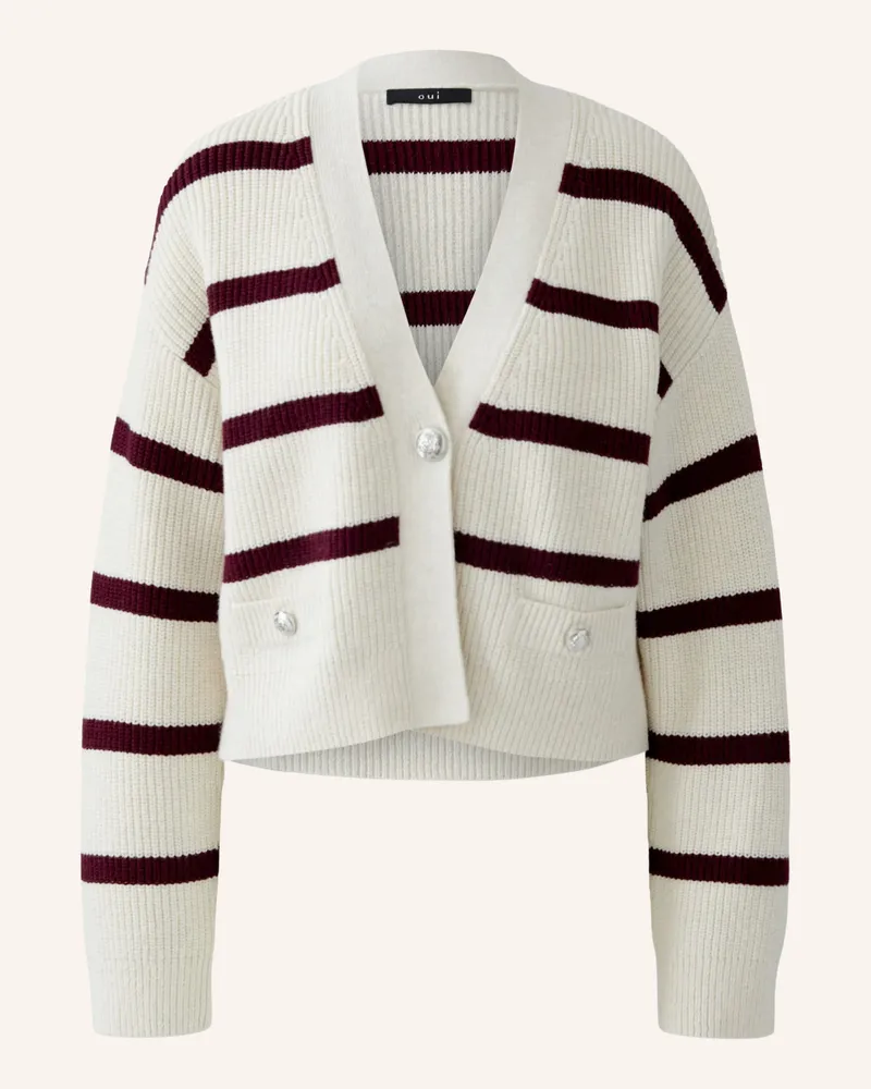 Oui  Strickjacke Weiss