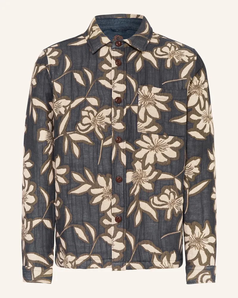 Mos Mosh Jacquard-Overjacket MMGDAVID GALLIA Blau