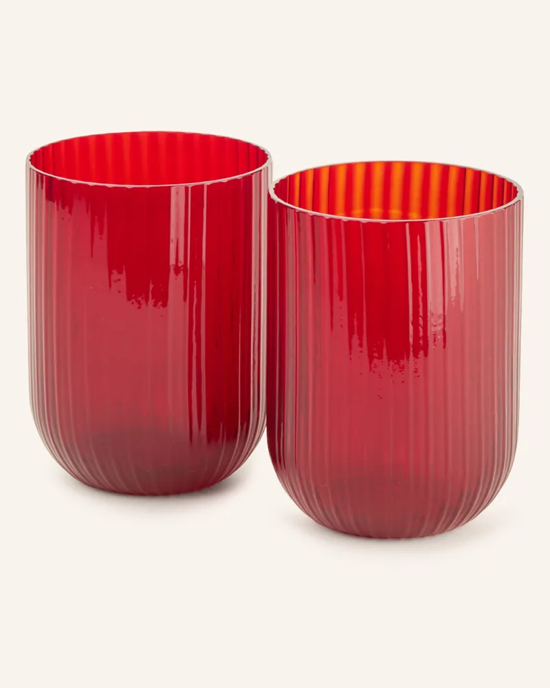 Dolce & Gabbana Casa 2er-Set Trinkgläser Carretto rot Dunkelrot