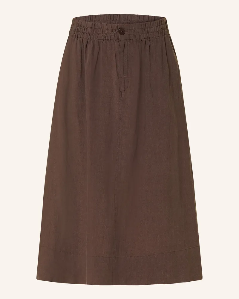 Part Two Leinenrock Rehanapw braun Dunkelbraun