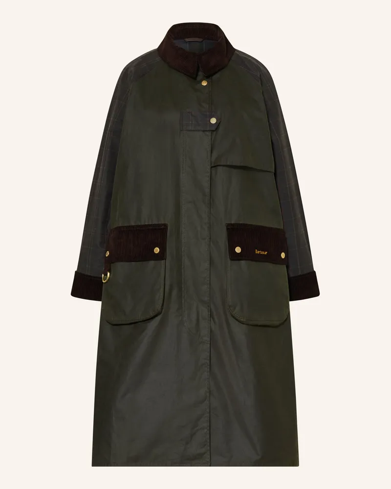 Barbour Mantel Check Kirklees gruen Dunkelgrün