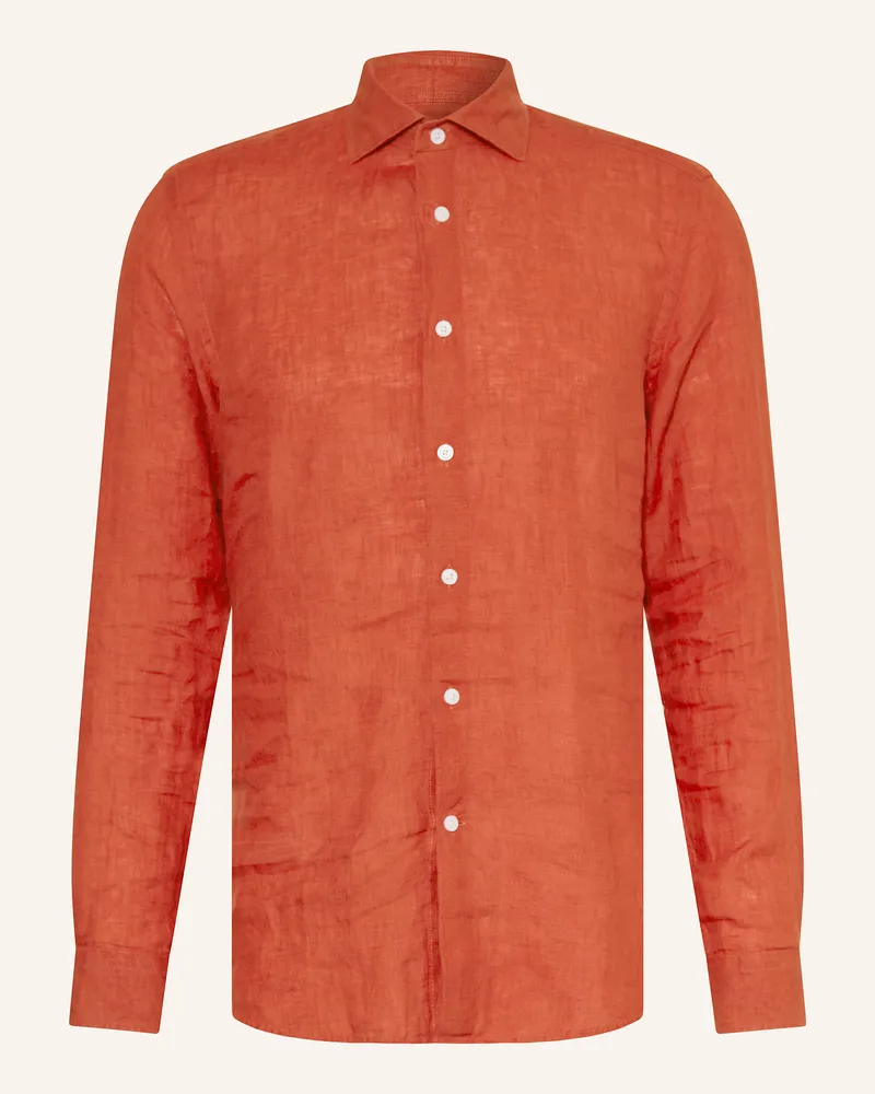 Reiss Leinenhemd RUBAN Regular Fit Rot