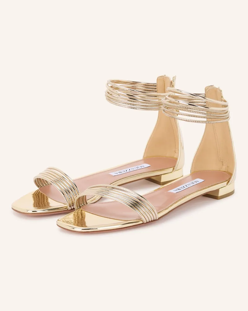 Aquazzura Lacksandalen Sway gold Gold