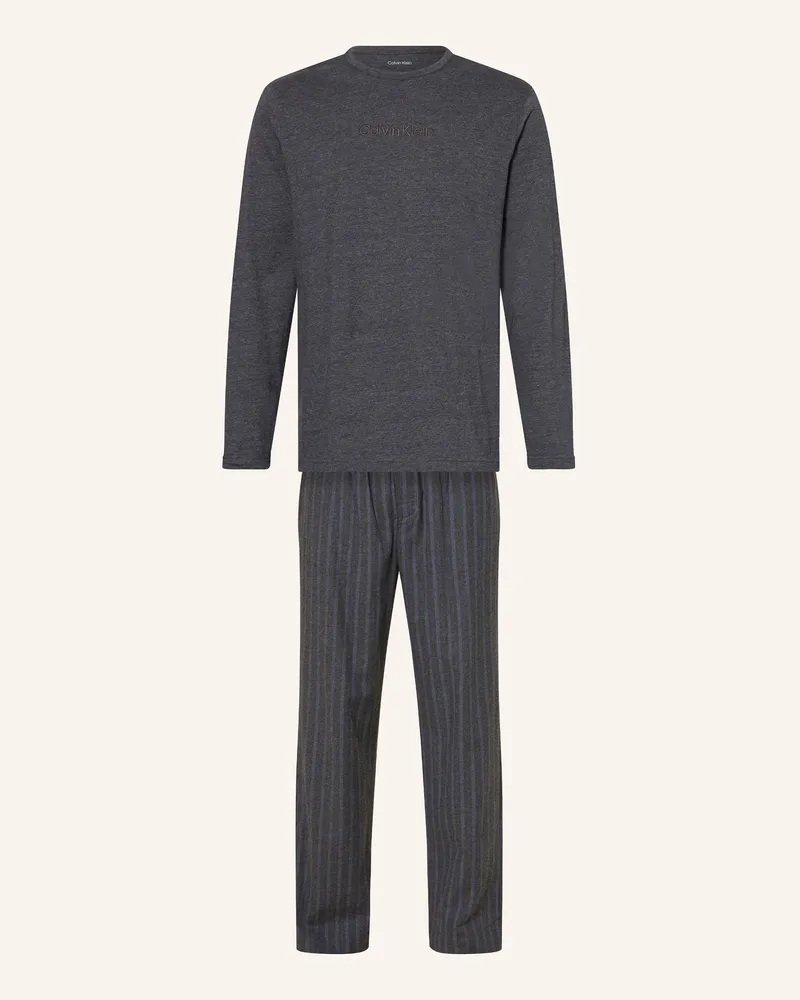 Calvin Klein Schlafanzug Grau